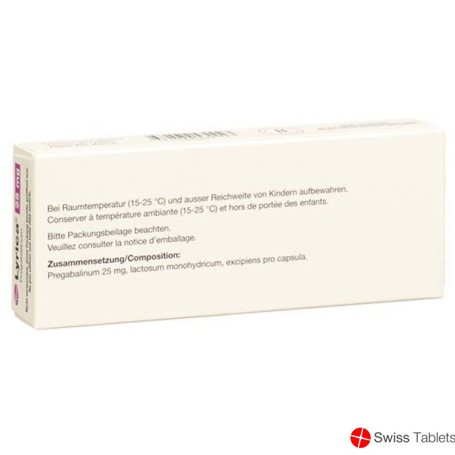 Lyrica Kaps 25 mg 56 pcs