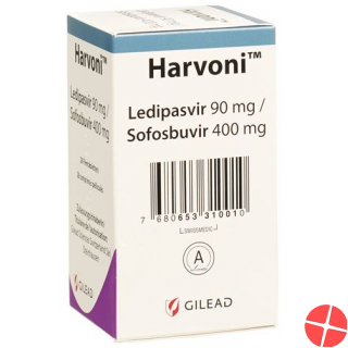 Harvoni Filmtabl Fl 28 pcs Harvoni Filmtabl Fl 28 pcs