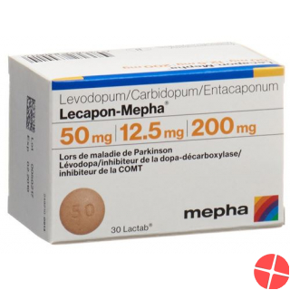 Lecapon-Mepha  50mg / 12.5mg / 200mg 100 film-coated tablets
