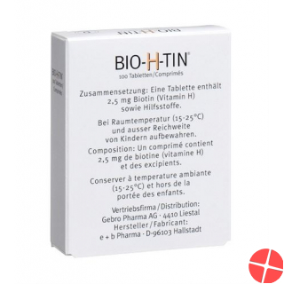 Bio H Tin Tabletten 100 Stück