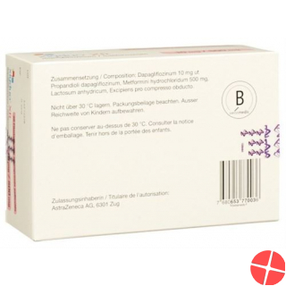 Xigduo Filmtabl XR 10 mg / 500 mg 98 pcs