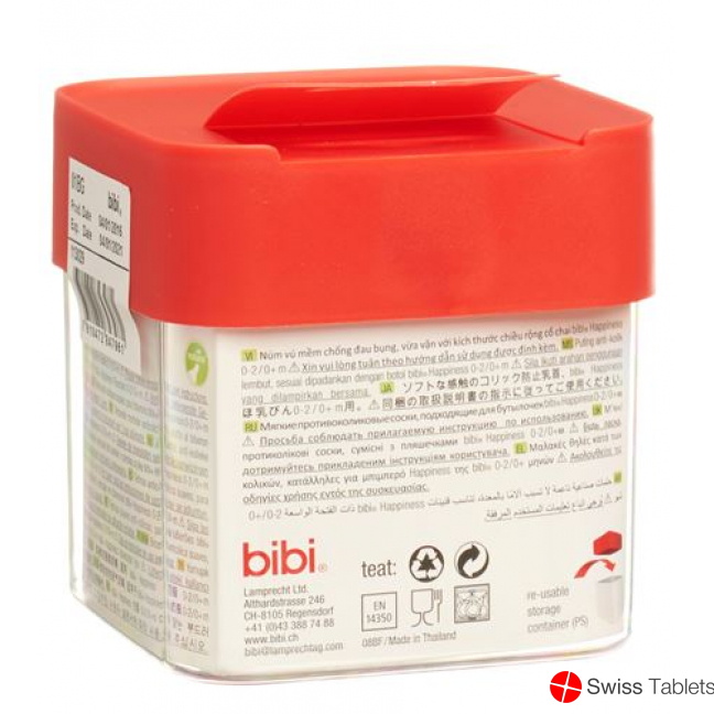 Bibi narrow neck sucker Happiness Natural silicone 3+ M SV-A + B