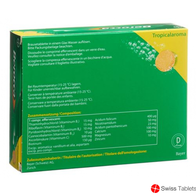 Berocca Brausetabl Tropical Flavor 30 pcs