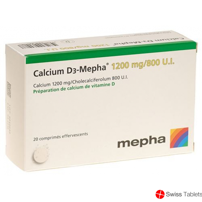 Calcium D3 Mepha Brausetabletten 1200/800 10 Stück buy online