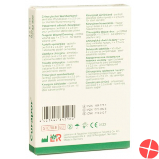 Curapor Chirurgisch Wundverband 7x5cm Steril 100 Stück