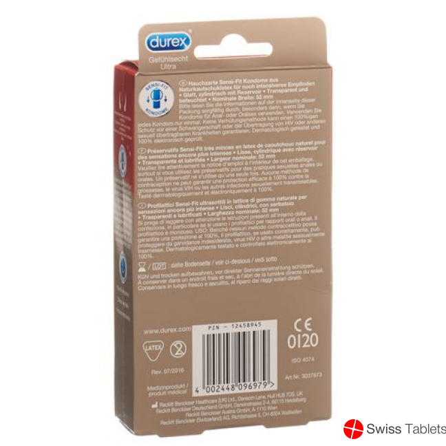 Durex Gefühlsecht Ultra Präservativ 12 Stück buy online