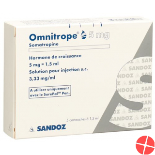 Omnitrope Patr Surepal Injektionslösung 5mg/1.5ml