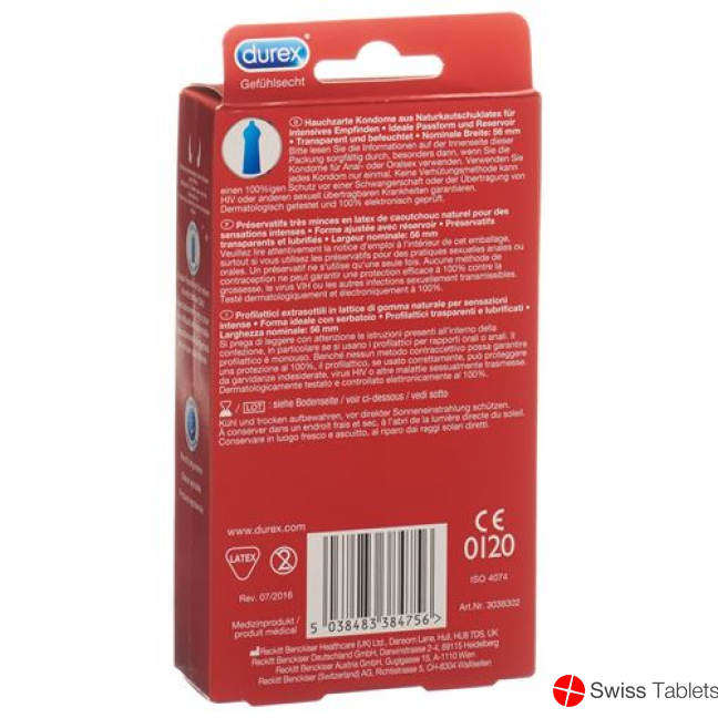 Durex sensory condom 18 pieces buy online