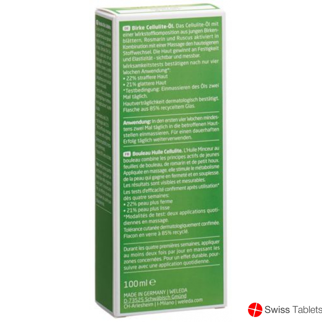Weleda Birke Cellulite-Öl Glasflasche 100ml buy online