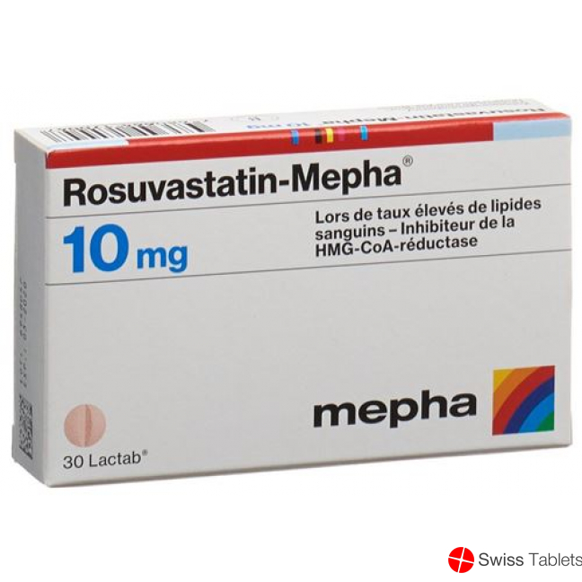 Rosuvastatin Mepha Lactab 10mg Dose 100 Stück buy online