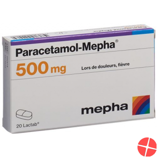 Paracetamol Mepha Lactab 500 mg 100 tablets