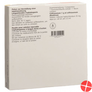 Rocephin 1g i.m. C Lidoc Durchstechflasche