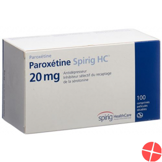 Paroxetin Spirig HC Filmtabletten 20mg 30 Stück