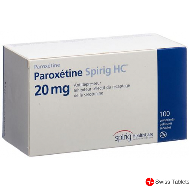 Paroxetin Spirig HC Filmtabletten 20mg 30 Stück buy online
