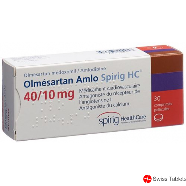 Olmesartan Amlo Spirig HC Filmtabletten 40/10mg 100 Stück buy online