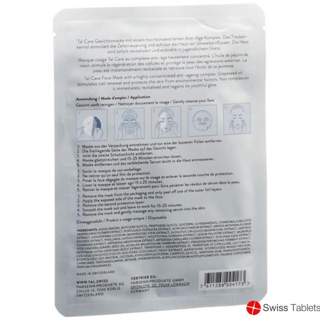 Tal Care Gesichtsmaske 6 Beutel 20ml buy online
