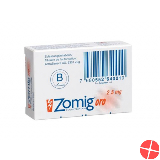 Zomig Oro 2.5mg 12 Lingualtabletten
