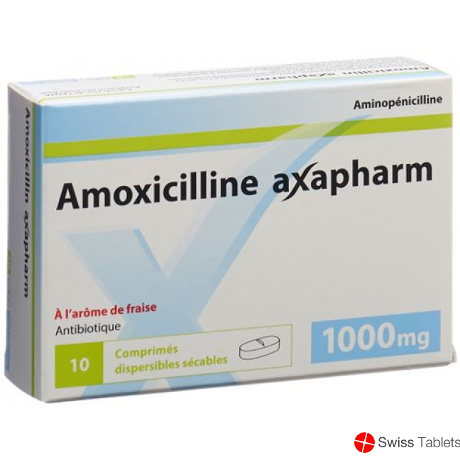Amoxicillin Axapharm Disp Tabletten 1000mg 20 Stück buy online