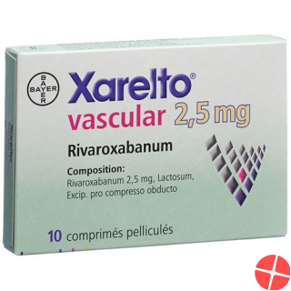 Xarelto Vascular Filmtabletten 2.5mg Dose 100 Stück