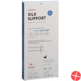 Venosan Silk A-d Support Socks M Navy 1 pair
