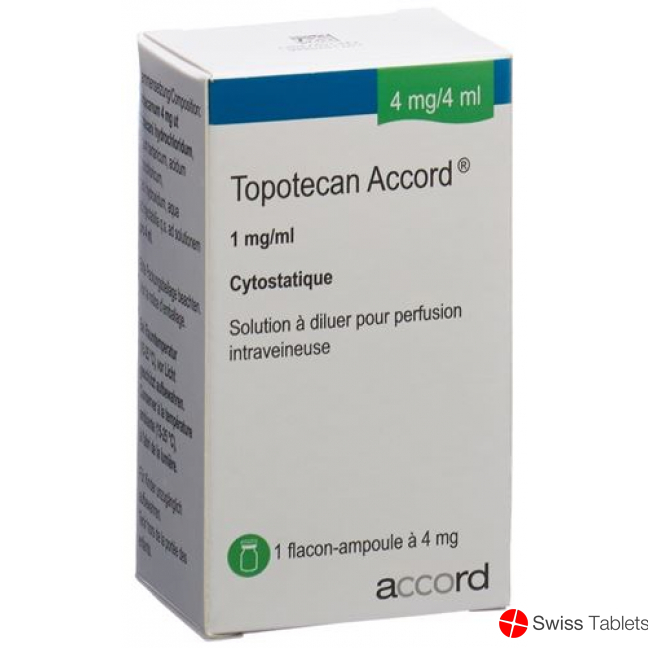 Topotecan Accord Infusionskonzentrat 4mg/4ml Durchstechflasche 5 Stück buy online