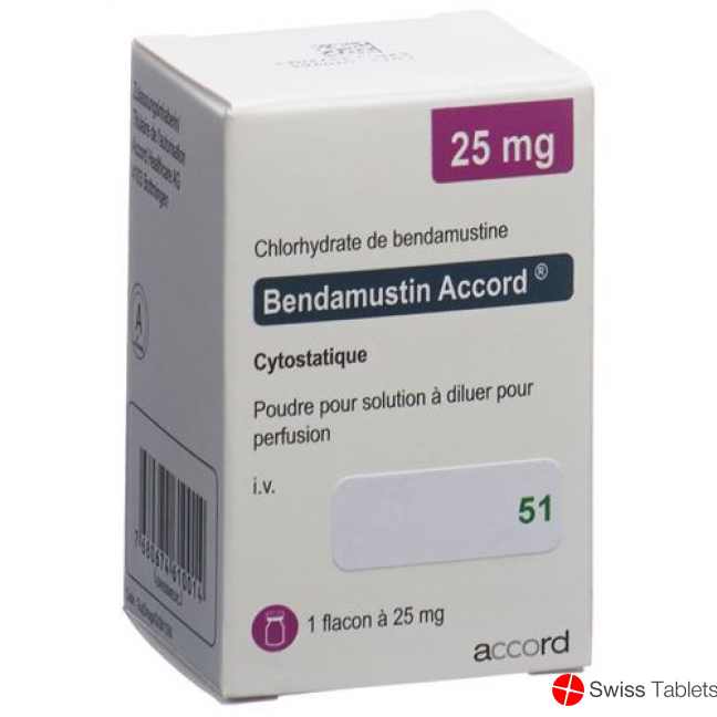 Bendamustin Accord Trockensubstanz 25mg Durchstechflasche 5 Stück buy online