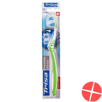 Trisa medium flexible white toothbrush
