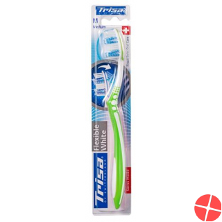 Trisa Flexible White Toothbrush Medium