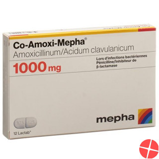 Co Amoxi Mepha Lactabs 1000mg 20 Stück
