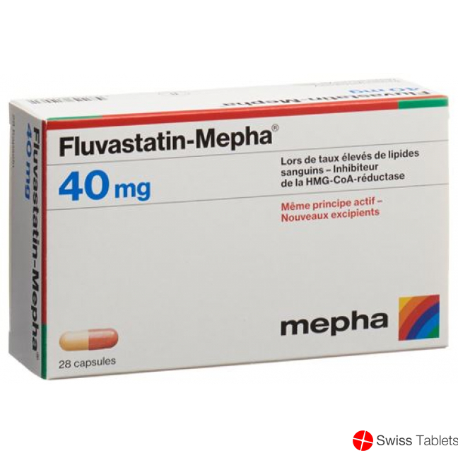 Fluvastatin Mepha Kaps 40 mg 100 pcs