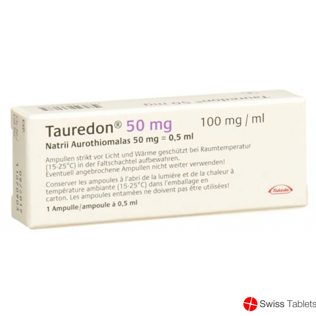 Tauredon Injektionslösung 50mg/0.5ml Ampullen 0.5ml buy online