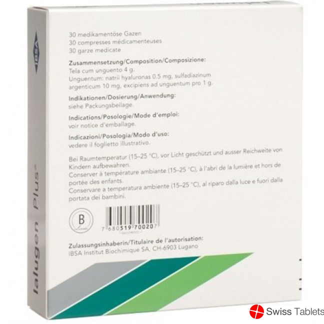 Ialugen Plus Medizinalgaze 10x10cm 30 Stück buy online