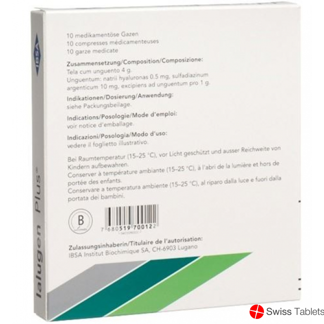 Ialugen Plus 10x10cm 10 Medizingazen buy online