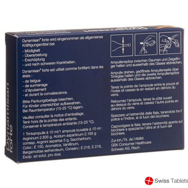 Dynamisan Forte Lösung 10 Ampullen 10ml buy online