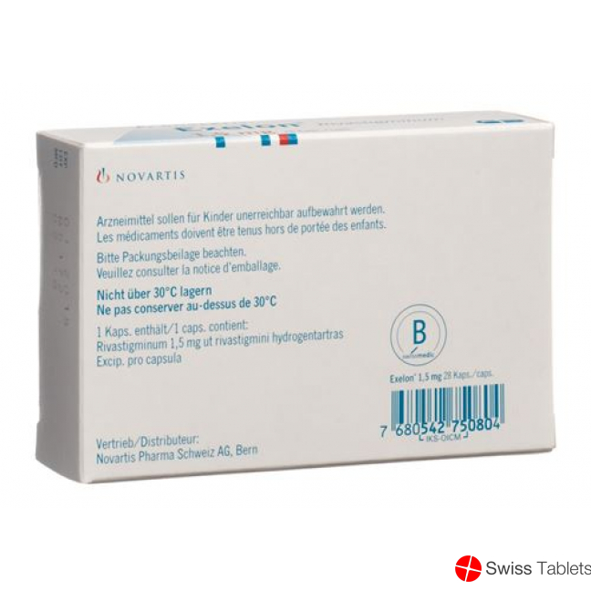 Exelon Kapseln 1.5mg 28 Stück buy online