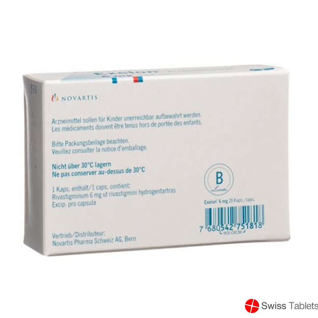 Exelon Kapseln 6mg 28 Stück buy online