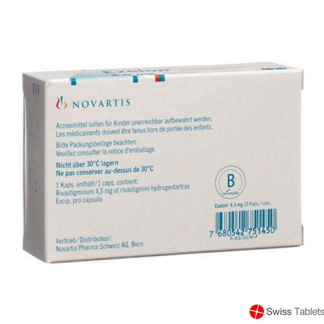 Exelon Kapseln 4.5mg 28 Stück buy online