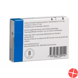Naramig Tabletten 2.5mg 6 Stück Naramig Tabletten 2.5mg 6 Stück