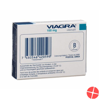 Viagra 100mg 4 Filmtabletten