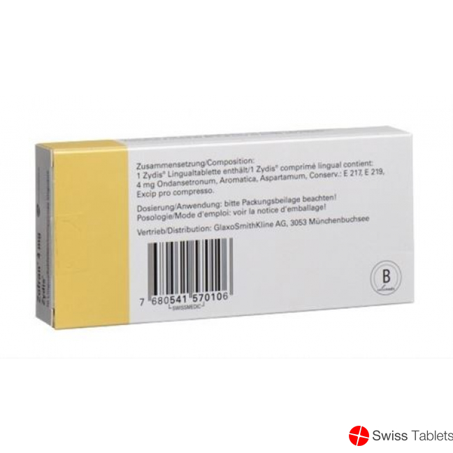 Zofran Zydis Lingual Tabletten 4mg 10 Stück buy online