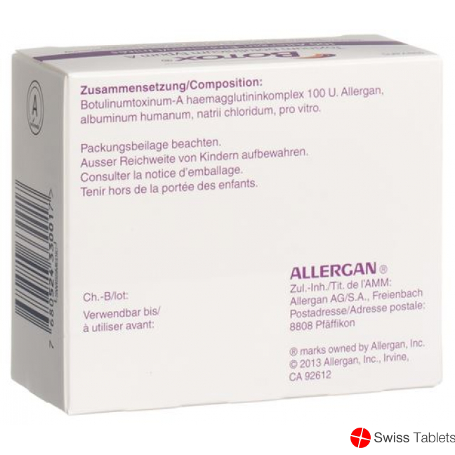 Botox Trockensubstanz 100 E Ampullen buy online