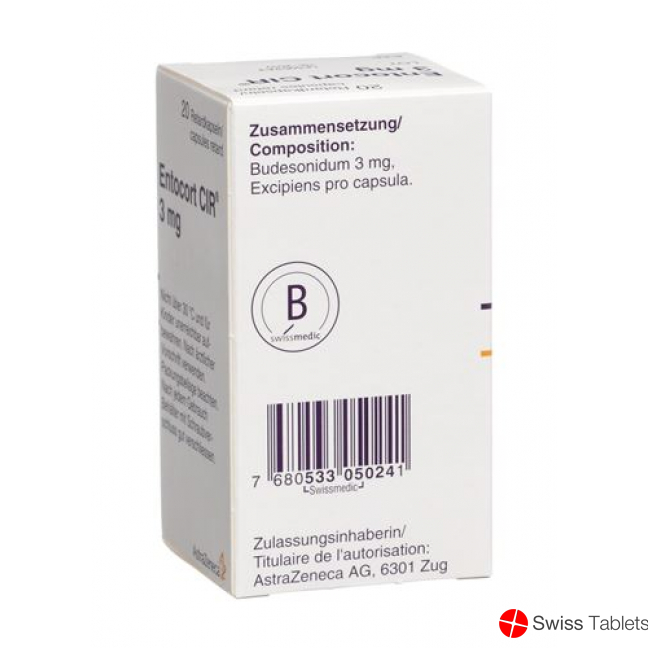 Entocort CIR Retard Kapseln 3mg 20 Stück buy online