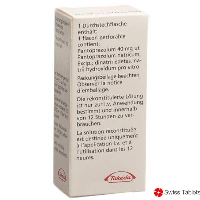 Pantozol Trockensubstanz 40mg i.v. Durchstechflasche buy online