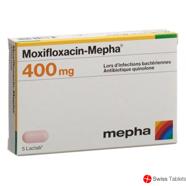 Moxifloxacin Mepha Lactab 400 mg of 10 pcs