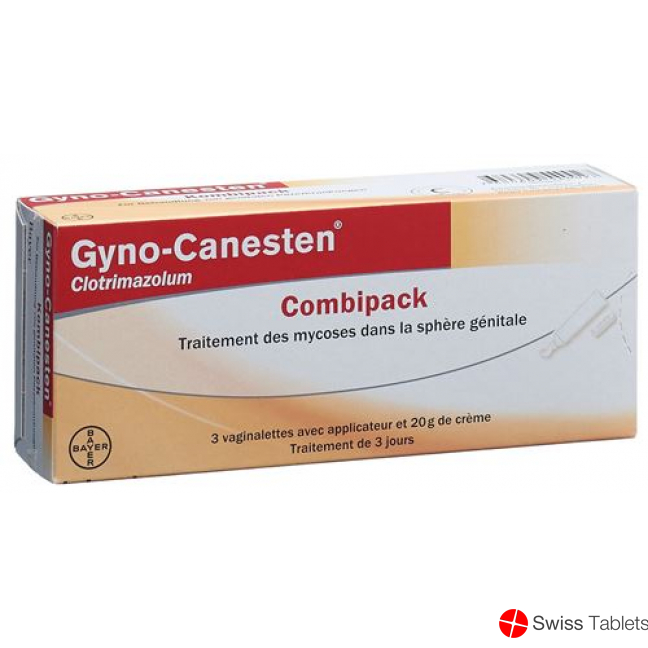 Gyno-Canesten Kombipack 3 vaginal tablets and 20 g cream
