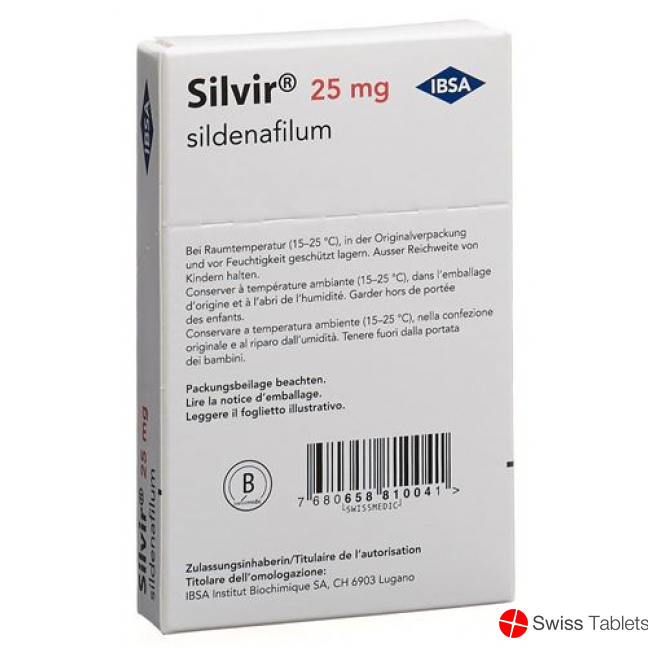 Silvir Schmelzfilm 25mg 12 Stück buy online