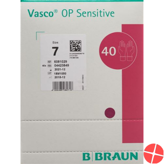 Vasco OP Sensitive Handschuhe Grösse 7.0 40 Paar