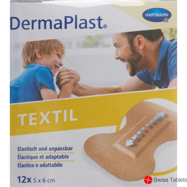 Dermaplast Textil Fingertip Plasters 5x6cm 12 Pieces buy online