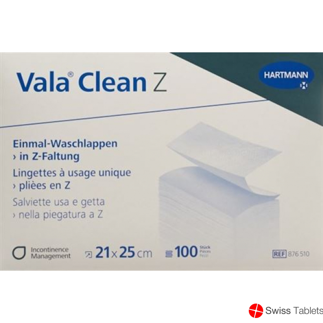 Valaclean Z Einm Waschlappen 21x25cm 8x 100 Stück buy online