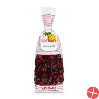 Sun Snack Cranberries Ganz Bio Beutel 200g